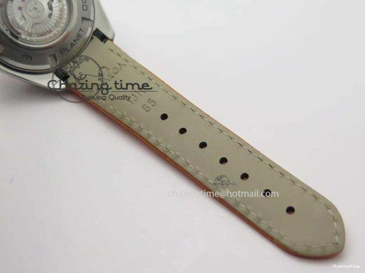 0214 Reliable Planet Ocean Professional SS V6F 37mm Ladies Orange Bezel On Orange Leather Strap A 8255